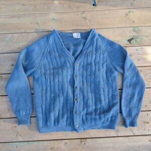 Vintage Hudson Bay Company Made In Italy Wool Cardigan Size XL